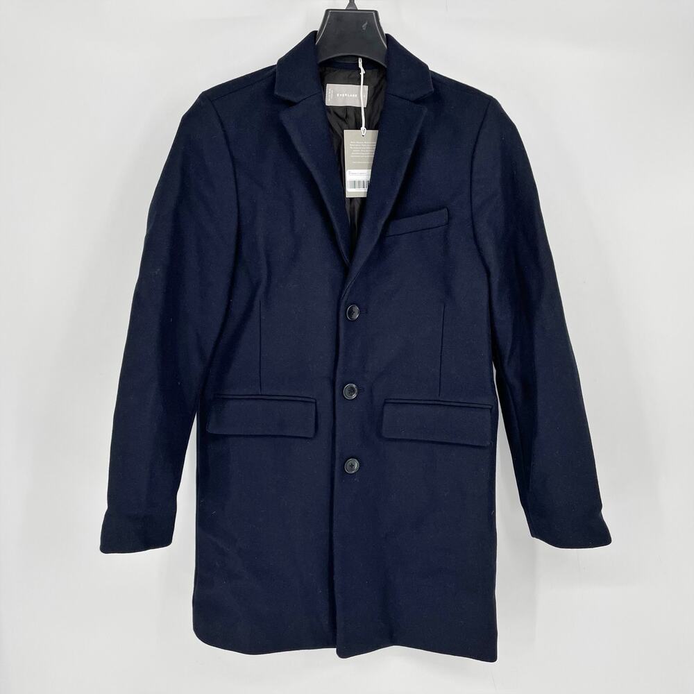 Everlane Navy Men's Coat - Picture 3 of 10